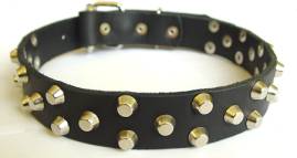 Handcrafted Leather Studded Dog Collar For Large and Medium Breeds c37