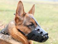 Everyday German Shepherd Leather dog muzzle - product code : M11