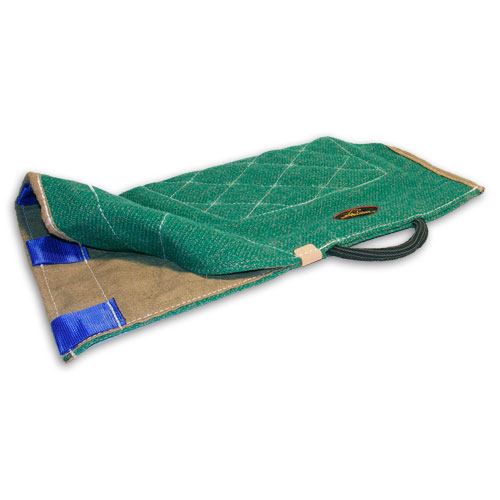 Matching french linen sleeve cover with handle.