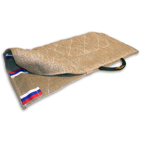 Matching jute sleeve cover with handle