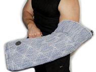 Puppy sleeve made of strong yet safe for your dog french linen material.Good for both - left and right arm