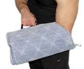 Puppy sleeve made of strong yet safe for your dog or puppy jute material. Good for both - left and right arm