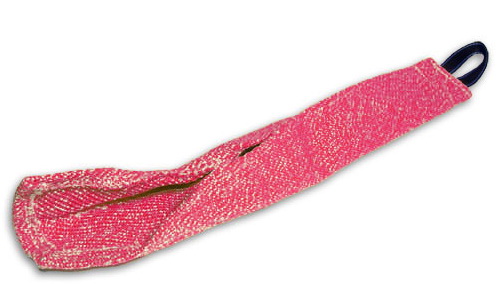 Dog bite rag made of French linen with handle.Prey drive is greatly stimulated with this item when the dog