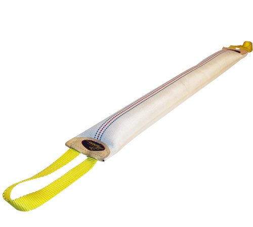 Hand Crafted Fire Hose Dog Bite Tug With 2 Handles Well Stuffed and Hand Stitched