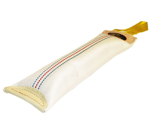 Hand Crafted Fire Hose Dog Bite Tug With Handle Well Stuffed and Hand Stitched
