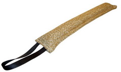 Dog bite tag ( dog bite tug ) made of jute
