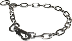 FUR SAVER DOG COLLAR MADE OF CHROME PLATED STAINLESS STEEL (Herm Sprenger)
