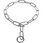 FUR SAVER DOG COLLAR MADE OF CHROME PLATED STAINLESS STEEL (Herm Sprenger)