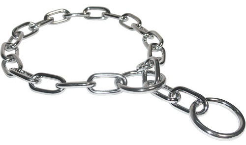 FUR SAVER DOG COLLAR MADE OF CHROME PLATED STAINLESS STEEL (Herm Sprenger)