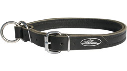 Leather choke dog collar