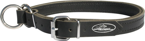 Leather choke dog collar