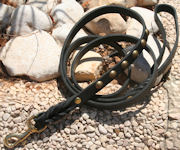 Leather dog leash