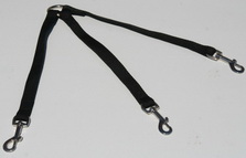 Walk both your dogs with this hand made stitched all weather nylon coupler leash