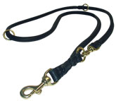 Leather police dog leash for training