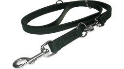 Leather police dog leash for training