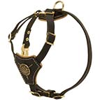 Leather Dog Harness for Puppy and Small Breeds
