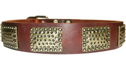 New Gorgeous War Dog Leather Dog Collar - Like in the movies - C89