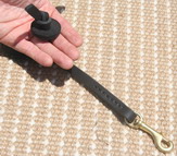 Short Professional leather dog leash - L21