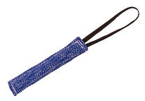Great Synthetic "French Linen" puppy bite tug - 1 3/4 inch x 8 inch (4cm x 20cm) with handle - TE32
