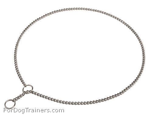 HS Show Choke Dog Collar made of Steel Chrome
Plated