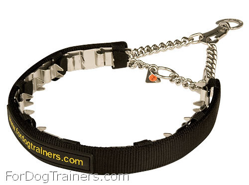 dog pinch collar nylon protector - Herm Sprenger original made in Germany