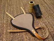 Groin protector made of leather
