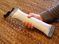 Hand Crafted Fire Hose Dog Bite Tug With Handle Well Stuffed and Hand Stitched