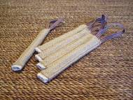 Pocket toy made of jute with handle