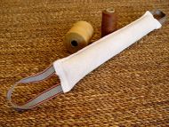 Dog bite tag ( dog bite tug ) made of leather 