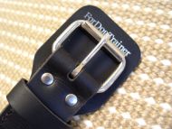 Malinois 2 ply leather agitation dog collar with handle-C33