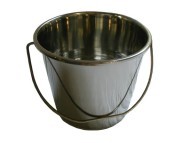 Dog bucket made of stainless steel