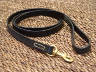 Leather dog leash stitched and handcrafted