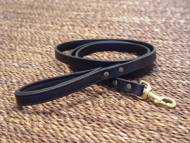 Leather dog leash