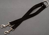 Walk both your dogs with this hand made stitched all weather nylon coupler leash