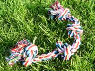 3-Knot Fiber Bone. Helps Keep Teeth Clean And Tartar Free! Machine Washable