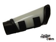 Protection arm cover made of plastic for dog training