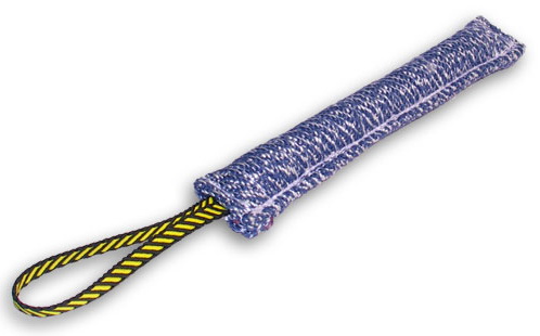 Pocket toy made of french linen with handle