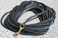 Leather dog leash