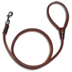 Leather dog leash