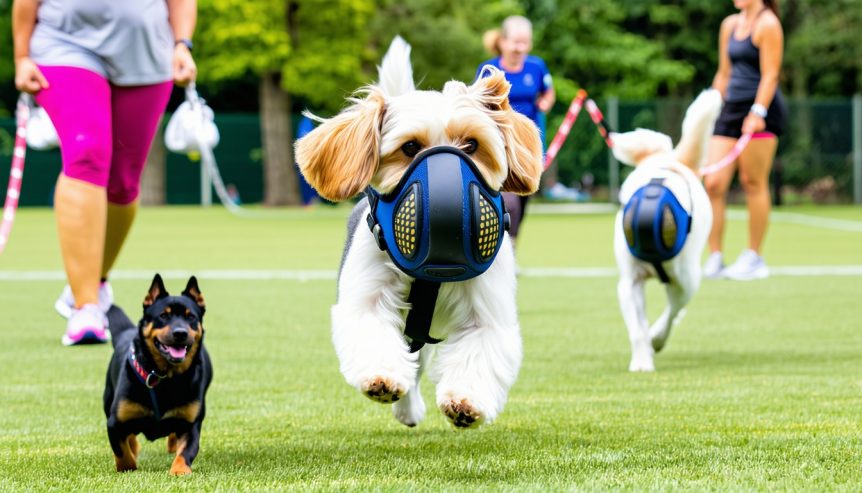 dog muzzle specific activities