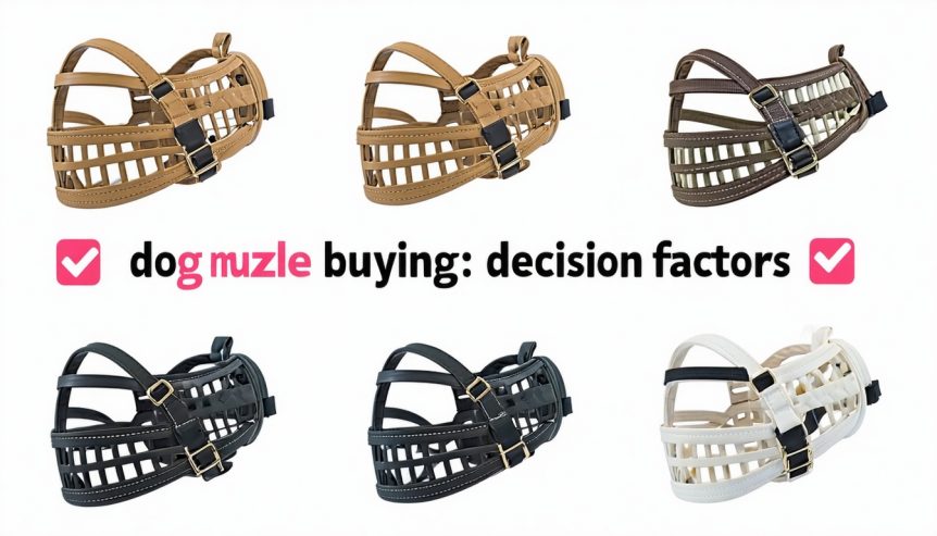 dog muzzle buying: decision factors