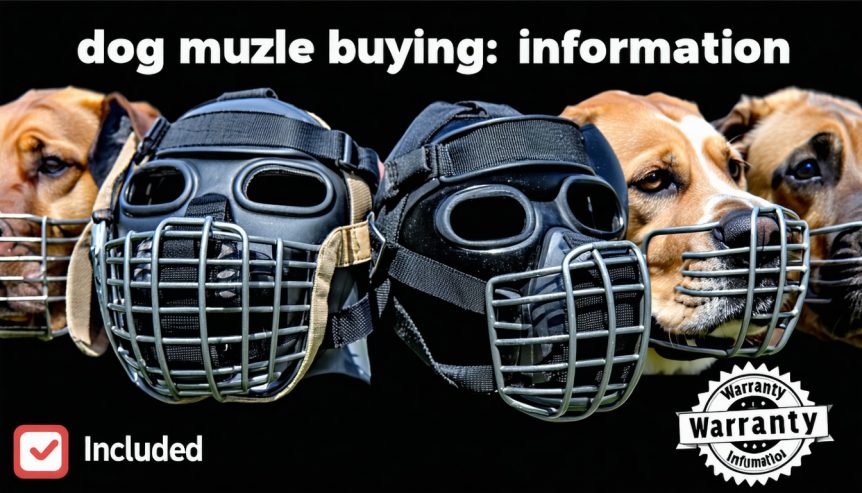 dog muzzle buying: warranty information