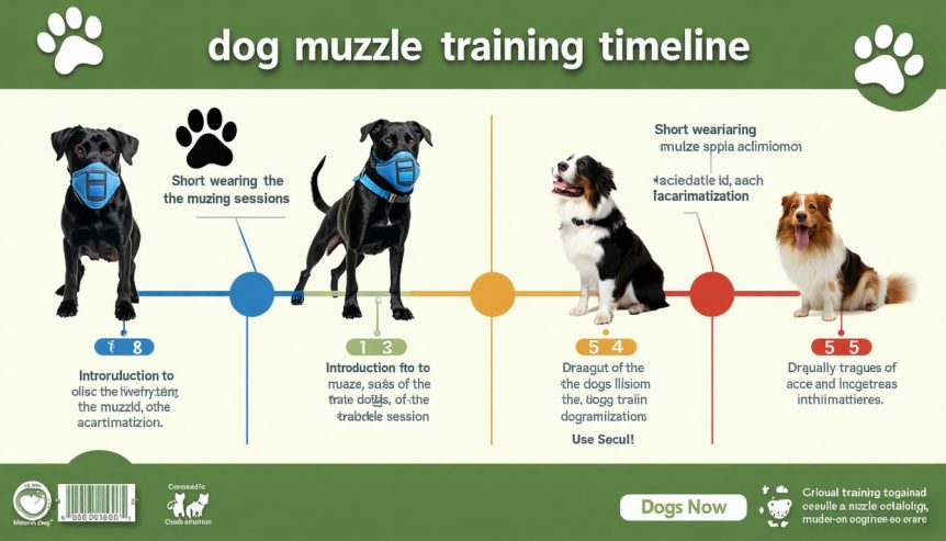 dog muzzle training timeline