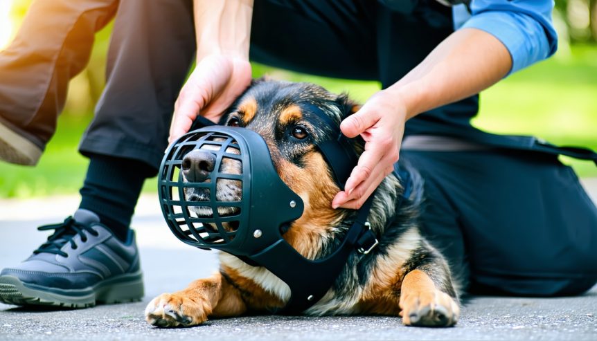 dog muzzle in emergency situations