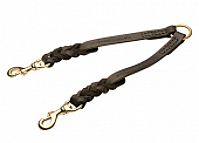 Ultra Classy Braided Leather Coupler for 2 dogs