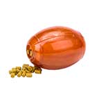 'Rugby Ball' Chewing Rubber Dog Toy for Treats and Kibble Dispensing - Large 'Rugby Ball' Chewing Rubber Dog Toy for Treats and Kibble Dispensing - Large