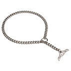 Chrome Plated Choke Dog Collar with Toggle - 1/9 inch (3 mm) Chrome Plated Choke Dog Collar with Toggle - 1/9 inch (3 mm)