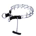 'Daily Revolution' Chrome Plated Dog Pinch Collar with Metal Long Handle - 1/8 inch (3.25 mm) Prong's Diameter 'Daily Revolution' Chrome Plated Dog Pinch Collar with Metal Long Handle - 1/8 inch (3.25 mm) Prong's Diameter