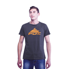 "Pro Fit" High Quality Cotton T-shirt Dark Grey Color with Orange FDT Pro Logo "Pro Fit" High Quality Cotton T-shirt Dark Grey Color with Orange FDT Pro Logo