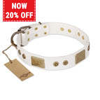 FDT Artisan 'Unforgettable Impress' Decorated Leather Dog Collar with Decorations - 1 1/2 inch (40 mm) FDT Artisan 'Unforgettable Impress' Decorated Leather Dog Collar with Decorations - 1 1/2 inch (40 mm)